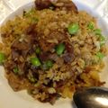 もひも's cooksnap of when they made 枝豆と牛肉のスパイシーにんにく炒飯☆.