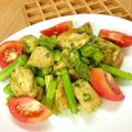 hullaty's cooksnap of when they made 簡単♪鶏とアスパラと枝豆のバジル和え.