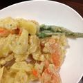 ババババブ's cooksnap of when they made たこ焼き粉で野菜の天ぷら( *゜∇)/☆.