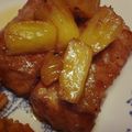 mayupotato's cooksnap of when they made ✿厚揚げの豚肉巻＊パイナップルソース✿.