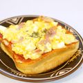 ななクレープ's cooksnap of when they made ちょっと贅沢な朝食☆エッグチーズトースト.