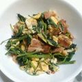 tm16's cooksnap of when they made ほうれん草のベーコン卵炒め.