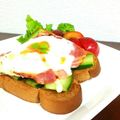 ネルリル's cooksnap of when they made アジアンチックなベーコンエッグトースト♡.