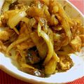 羽尼うに's cooksnap of when they made ２人分・鶏むね肉となすのみそ炒め丼.