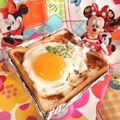 みなみんくっきんぐ's cooksnap of when they made お好み焼き風トースト.