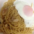 里見夜's cooksnap of when they made ベーコンとエリンギのコンソメパスタ.