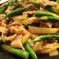 karinmam02's cooksnap of when they made 豚肉とアスパラの中華炒め.
