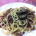  おがめ's cooksnap of when they made 茄子と挽き肉の和風ピリ辛パスタ.