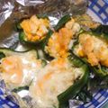 抹茶もつこ's cooksnap of when they made ピーマンの卵詰め.