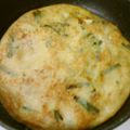 けωぞ's cooksnap of when they made もちもち美味しい！ニラと豚肉の韓国チヂミ.