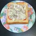 あざらしの赤ちゃん's cooksnap of when they made トマトチーズトースト.