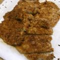 3姉妹ちゃんママ's cooksnap of when they made 少ない油で衣は卵不使用のトンカツです♬.