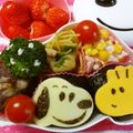 るらちゃん's cooksnap of when they made キャラ弁★ウッドストックのお弁当.