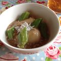 りさりー's cooksnap of when they made 10分で料亭風オクラとさといものあんかけ.