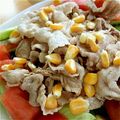 さやぴんmama's cooksnap of when they made 豚しゃぶサラダ＊トマポンドレッシング＊.
