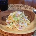 tagucci30's cooksnap of when they made キャベツとベーコンのクリームパスタ♪.