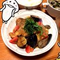 かず♡'s cooksnap of when they made 鶏胸肉の塩麹唐揚げで鶏とナスの揚げ出し.