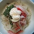 かぴーな's cooksnap of when they made 大葉とカニかまのさっぱりそうめんサラダ.