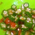 こりらっくま2's cooksnap of when they made ＊オクラの＊梅干おかか和え＊.