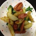 ちびはち公's cooksnap of when they made ウインナー＆ポテトのバジル炒め.