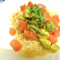 TYSK's cooksnap of when they made ﾄﾏﾄとｱﾎﾞｶﾄﾞの冷製パスタ.