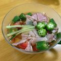 おーらいおん's cooksnap of when they made 夏☆七夕に梅酒とオクラの冷たいゼリー寄せ.