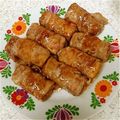 むっちゃんこなべ's cooksnap of when they made 手抜きだけど美味しい♪厚揚げの豚バラ巻！.