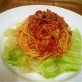 雨です's cooksnap of when they made 生トマトのミートソースと茹でキャベツ.