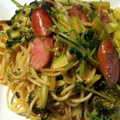 sakurask's cooksnap of when they made 安ウマ！しめじと豆苗の和風パスタ☆.