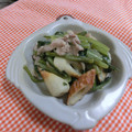 ぽっぽぺぺ's cooksnap of when they made 小松菜と豚肉のマヨ炒め.