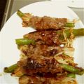 kazumiyuki's cooksnap of when they made 豚肉は使いません！牛肉で野菜の肉巻き☆.