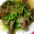 みつみみうさぎ's cooksnap of when they made 豆苗と豚肉のチャプチェ風.