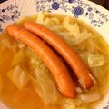 mii☆22's cooksnap of when they made 春キャベツとソーセージのスープ煮.