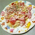 ★ゆうこ★'s cooksnap of when they made *トマト＆クリームチーズ★冷製パスタ*.