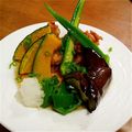 ayakazuママ's cooksnap of when they made 鶏と夏野菜の揚げ出し.