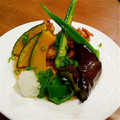 ayakazuママ's cooksnap of when they made 鶏と夏野菜の揚げ出し.