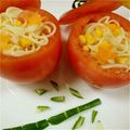 ないる☆'s cooksnap of when they made ☆七夕に…丸ごとトマトサラスパサラダ☆.