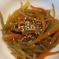 料理嫌いな食いしん坊's cooksnap of when they made 栄養たっぷり★ヤーコンのきんぴら.
