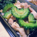 でかあし's cooksnap of when they made さっぱり♪ゴーヤとささ身のゴマポン和え.