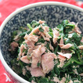 ニコニコ笑顔's cooksnap of when they made ＊ほうれん草とツナの和えもの＊その①.