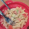 ごびあげ's cooksnap of when they made アボカドクリームパスタ.
