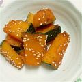 mt_eiko's cooksnap of when they made 甘辛ごまかぼちゃ.