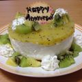 mocholione's cooksnap of when they made ヨーグルトとキウイでレアチーズケーキ風♪.