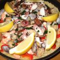 カトキチ　（・∀・）'s cooksnap of when they made フライパンで作る♪たことアサリのパエリア.