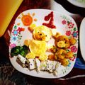 みずぃろ's cooksnap of when they made くまさん☆一才バースデープレート☆本番.