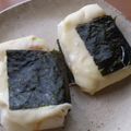 kyoko＊k's cooksnap of when they made 揚げ餅でチーズ磯部巻き.