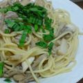 はばたんだよ's cooksnap of when they made 帆立と舞茸のバター醤油パスタ♪.
