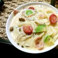 maa0830's cooksnap of when they made 半熟卵のカルボナーラうどん♡.