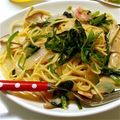 亜矢佳's cooksnap of when they made ◆きのことほうれん草のスパゲティー◆.