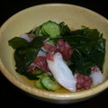 あずきっくす's cooksnap of when they made 胡瓜とタコとワカメの酢の物.